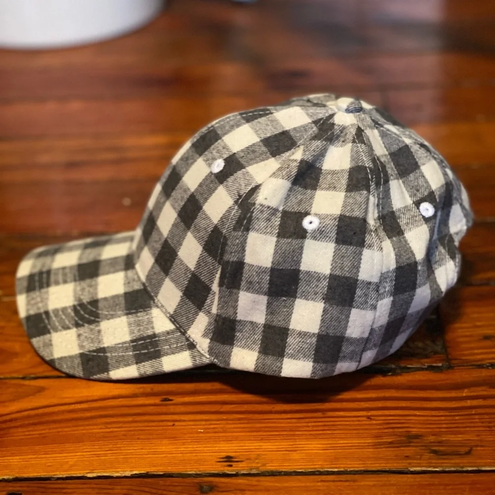 Buffalo Gingham Check Baseball Cap NWT